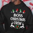 Boss Name Gift Christmas Crew Boss Hoodie Funny Gifts