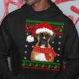 Boxer Dog Ugly Sweater Christmas Puppy Dog Lover Hoodie Unique Gifts
