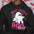 Breast Cancer Is Boo Sheet Halloween Breast Cancer Awareness Hoodie Funny Gifts