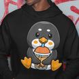 Bubble Milk Tea Penguin Cute Penguin Drinking Boba Milk Tea Drinking Funny Designs Funny Gifts Hoodie Unique Gifts
