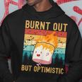 Burnt Out But Optimistic Cute Marshmallow Camping Vintage Hoodie Unique Gifts