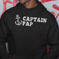 Captain Pap Sailing Boating Vintage Boat Anchor Funny Hoodie Unique Gifts