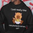 Capybara Ramen Lover Capybaras And Ramen Hoodie Unique Gifts