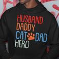 Cat Dad Fathers Day Husband Daddy Hero Papa Dada Pops Men Hoodie Unique Gifts