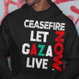 Ceasefire Now Let Gaza Live Palestine Gaza Strip Hoodie Unique Gifts