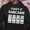 Chance Of Sarcasm Weather Hoodie Funny Gifts