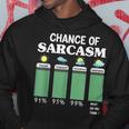 Chance Of Sarcasm Weather Hoodie Funny Gifts