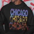 Chicago City Flag Downtown Skyline Chicago 2 Hoodie Unique Gifts