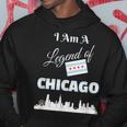 ChicagoI Am A Legend Of Chicago With Flag Skyline Hoodie Unique Gifts