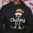 Chilling Elf Group Christmas Pajama Party Hoodie Unique Gifts