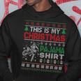 This Is My Christmas Pajama Ugly Sweater Motocross Dirtbike Hoodie Unique Gifts