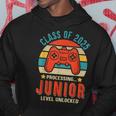 Class 2025 Junior Level Unlocked Gaming Graduate First Day Hoodie Unique Gifts