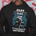 Clay Name Gift Clay And A Mad Man In Him V2 Hoodie Funny Gifts