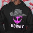 Cool Cowboy Hat Alien Howdy Space Western Disco Theme Hoodie Funny Gifts
