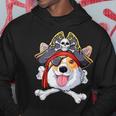Corgi PirateJolly Roger Flag Skull And Crossbones Hoodie Unique Gifts