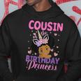 Cousin Of The Birthday Princess Melanin Afro Unicorn Family Hoodie Unique Gifts