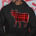 Cow Buffalo Plaid Costume Cow Lover Gift Xmas Hoodie Unique Gifts