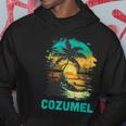 Cozumel Mexico Tropical Sunset Beach Souvenir Vacation Hoodie Funny Gifts
