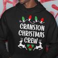 Cranston Name Gift Christmas Crew Cranston Hoodie Funny Gifts
