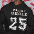 Custom Proud Football Uncle Number 25 Personalized For Men Hoodie Unique Gifts