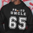 Custom Proud Football Uncle Number 65 Personalized For Men Hoodie Unique Gifts