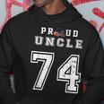 Custom Proud Football Uncle Number 74 Personalized For Men Hoodie Unique Gifts