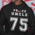 Custom Proud Football Uncle Number 75 Personalized For Men Hoodie Unique Gifts
