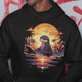 Cute Otter Discover The Spirit Animal River Otter Sunset Hoodie Unique Gifts