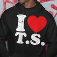 Cute Red Heart I Love TS Hoodie Unique Gifts