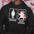 Dabbing Unicorn School Librarian Dabs Library Hip Hoodie Unique Gifts