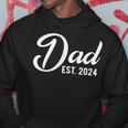 Dad Est 2024 First Fathers Day 2024 Promoted To Daddy Hoodie Funny Gifts