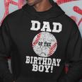Dad Of The Birthday Boy Baseball Lover Daddy Vintage Retro Hoodie Funny Gifts