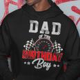 Dad Of The Birthday Boy Race Car Racing Car Driver Father Hoodie Funny Gifts