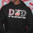 Dad Of The Birthday For Girl Cow Farm 1St Birthday Cow Daddy Hoodie Unique Gifts