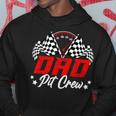 Dad Pit Crew Birthday Party Race Car Lover Racing Family Hoodie Personalized Gifts