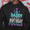 Daddy Of The Birthday Mermaid Matching Family Party Hoodie Funny Gifts