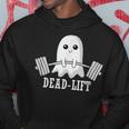 Dead Lift Ghost Halloween Ghost Gym Weightlifting Fitness Hoodie Funny Gifts