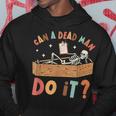 Can A Dead Man Do It Retro Halloween Behavior Analyst Aba Hoodie Funny Gifts