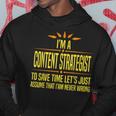 Im A Desk Content Strategist Hoodie Unique Gifts