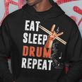 Drummer Eat Sleep Drum Repeat Drum Kit Musician Gifts Hoodie Unique Gifts