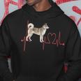 East Siberian Laika Dog Heartbeat Ekg My Dogs Are My Cardio Hoodie Unique Gifts