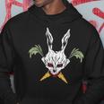 Easter Jolly Bunny Skull Horror Carrot Crossbones Easter Hoodie Unique Gifts