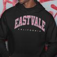 Eastvale California Ca Varsity Style Pink Text Hoodie Unique Gifts