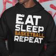 Eat Sleep Basketball Repeat Motivational Sport Gift Hoodie Unique Gifts