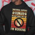 Emotional-Support Human Halloween Costume Do Not Pet Me Hoodie Unique Gifts