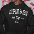 Fairport Harbor Oh Vintage Nautical Boat Anchor Flag Sports Hoodie Unique Gifts