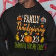 Family Thanksgiving 2023 Thankful For My Tribe Autumn Vibes Hoodie Funny Gifts