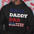 Fathers Day Dada Daddy Dad Bruh American Flag Hoodie Unique Gifts