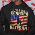 Fathers Day | 4Th Of July | Im A Dad Grandpa And A Veteran Hoodie Unique Gifts