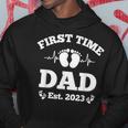 First Time Dad 2023 For Grandfather Funny Fathers Day Men Hoodie Unique Gifts